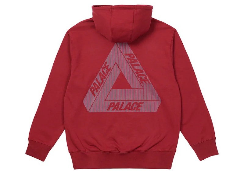 Palace Tri-Lenticular Hood Burgundy