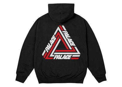 Palace Tri-Line Hood Black