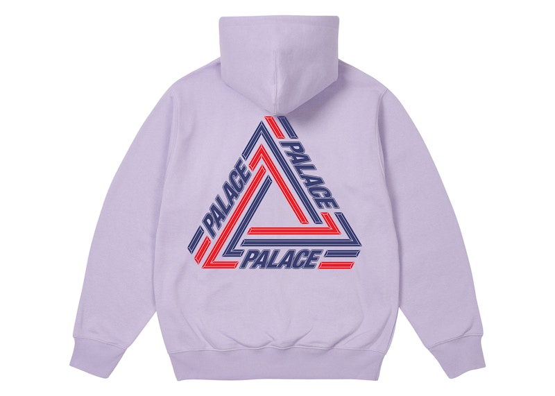 Palace Tri-Line Hood Pastel Purple
