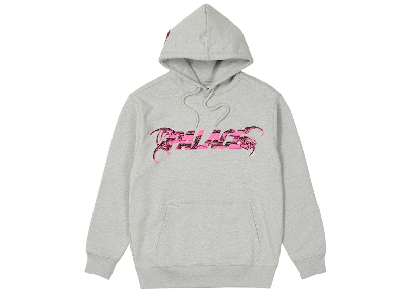 Palace Tri-Me Hood Grey Marl