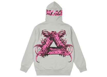 Palace Tri-Me Hood Grey Marl