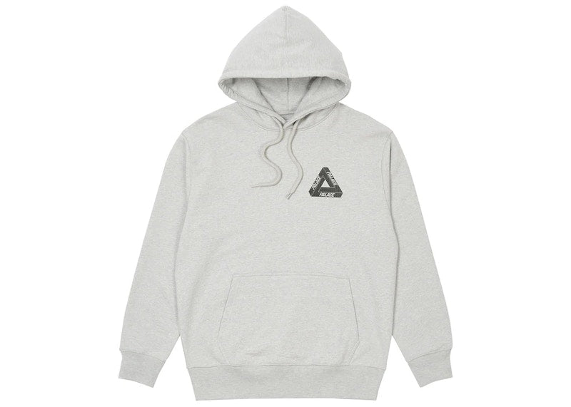 Palace Tri-Mesh Hood Grey Marl