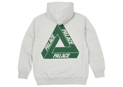Palace Tri-Puff Print Zip Hood Grey Marl