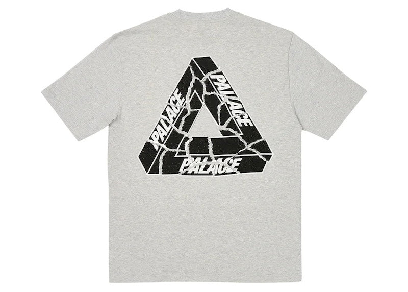 Palace Tri-Ripped T-Shirt Grey Marl