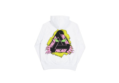 Palace Tri-Ripper Hoodie White