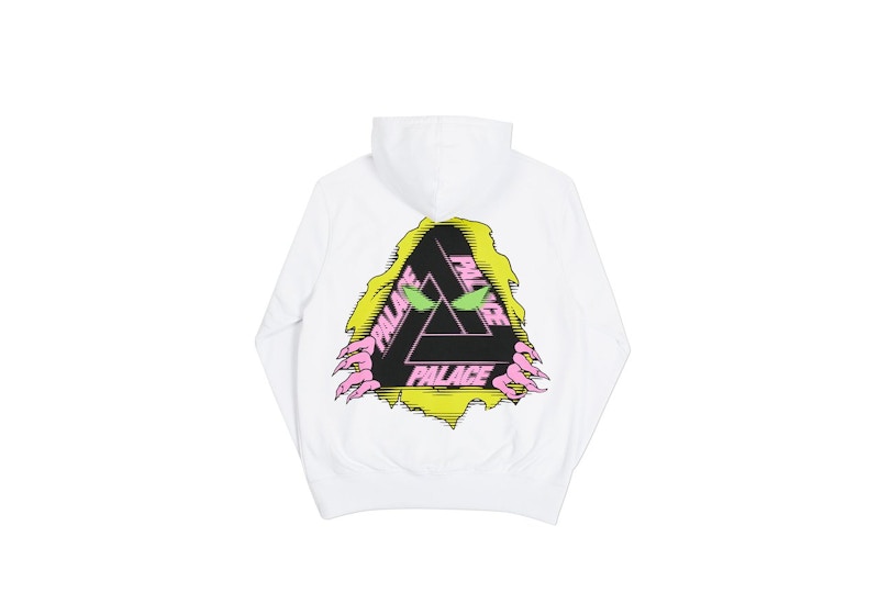 Palace Tri-Ripper Hoodie White
