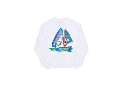 Palace Tri-Sail Crew White