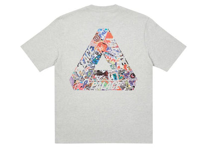 Palace Tri-Sticker Pack T-shirt Grey Marl