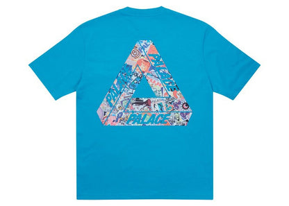 Palace Tri-Sticker Pack T-shirt Petrol Blue