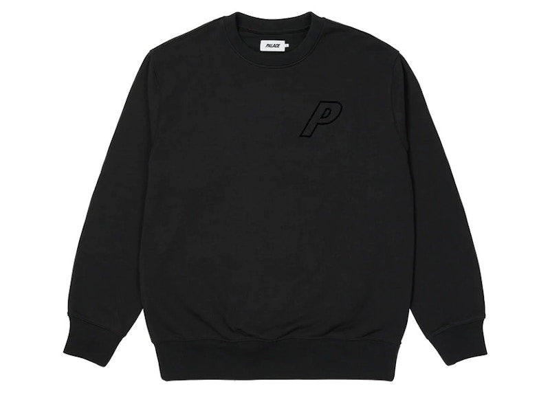 Palace Tri-Stitch Crew Black