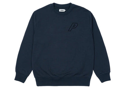 Palace Tri-Stitch Crew Navy