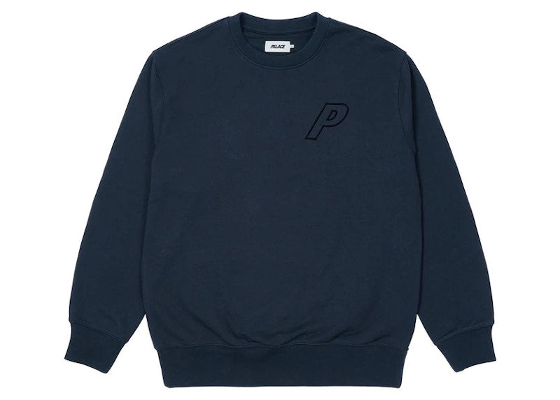 Palace Tri-Stitch Crew Navy