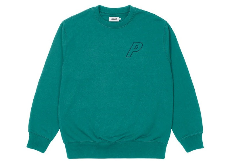 Palace Tri-Stitch Crew Teal
