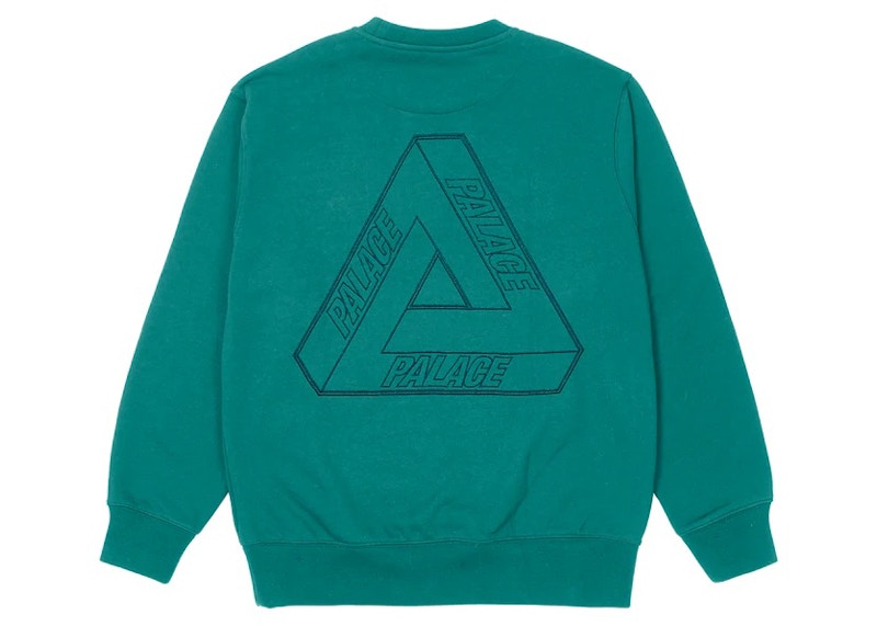 Palace Tri-Stitch Crew Teal