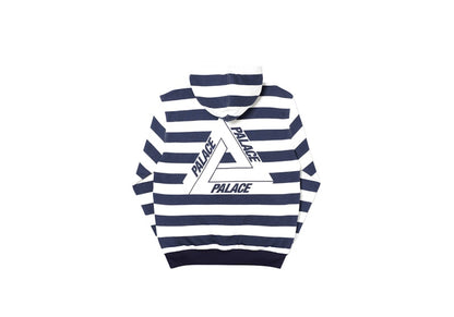 Palace Tri-Stripe-Zip Hood White/Navy