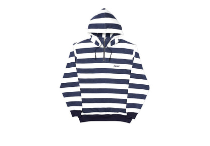 Palace Tri-Stripe-Zip Hood White/Navy