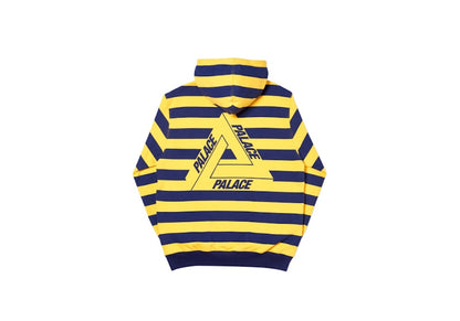 Palace Tri-Stripe-Zip Hood Yellow/Navy
