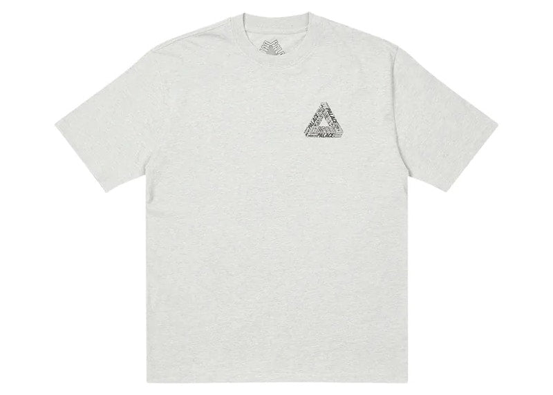 Palace Tri-Text T-Shirt Grey Marl
