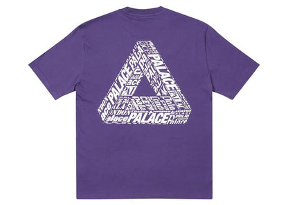 Palace Tri-Text T-Shirt Purple