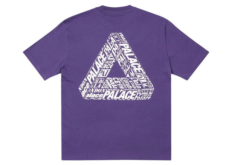 Palace Tri-Text T-Shirt Purple