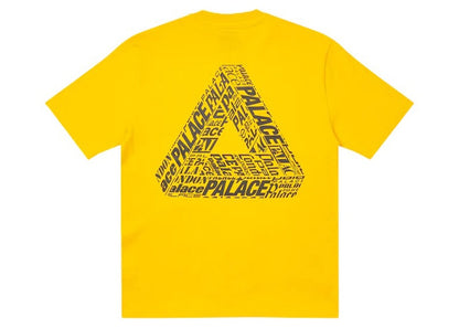 Palace Tri-Text T-Shirt Yellow