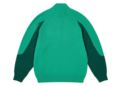 Palace Trial 1/4 Zip Knit Racey Green