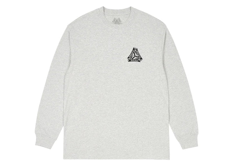 Palace Tribal Tri Longsleeve Grey Marl