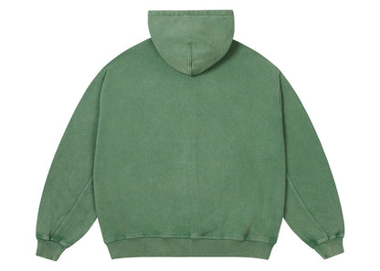 Palace Triple Stitch Zip Hood Pigment Green