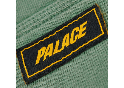 Palace Triple Stitch Zip Hood Pigment Green