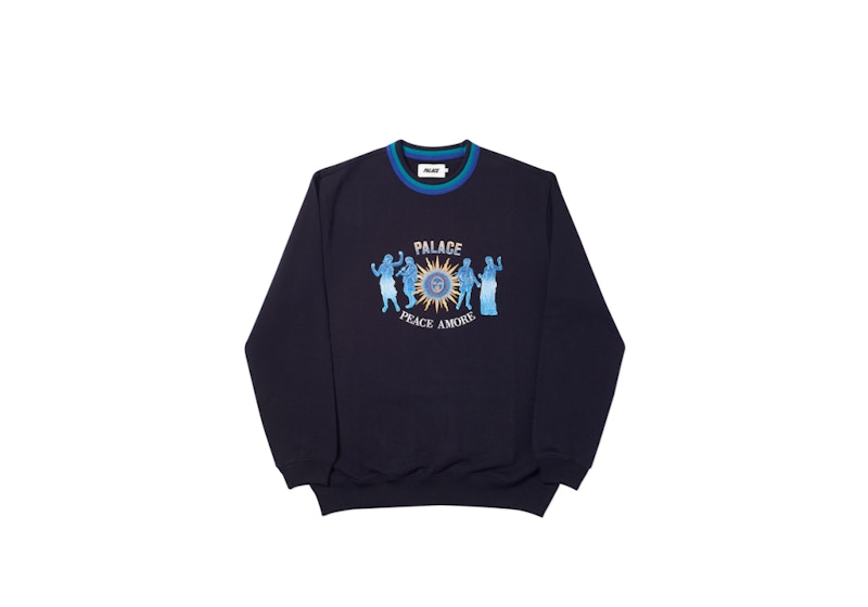 Palace Tripper Rib Crew Black