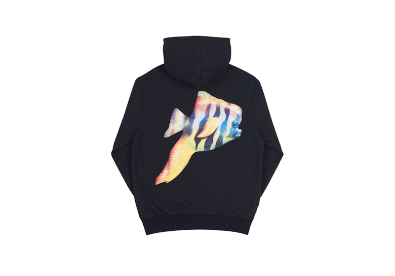 Palace Tropical Pish Hood Black/Yellow/Blue