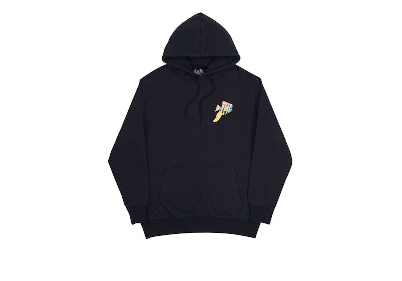 Palace Tropical Pish Hood Black/Yellow/Blue