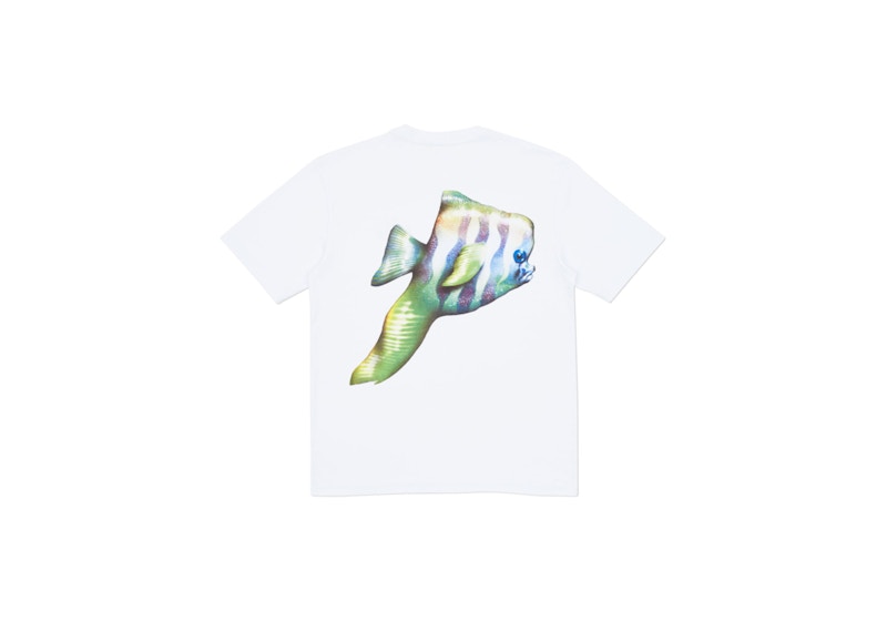 Palace Tropical Pish T-shirt White/Green/Blue