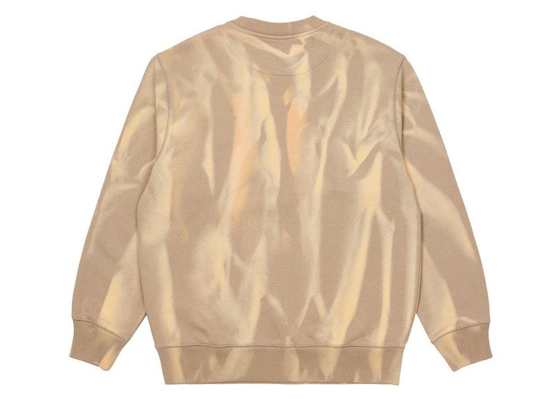 Palace Try-Dye Crew Beige/White