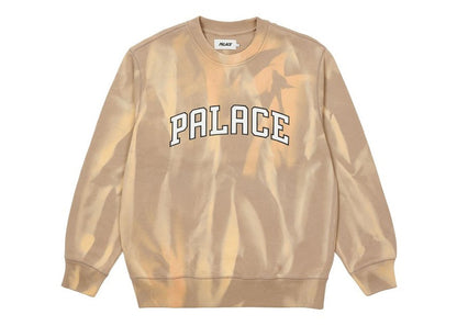 Palace Try-Dye Crew Beige/White