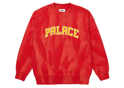 Palace Try-Dye Crew Red/White