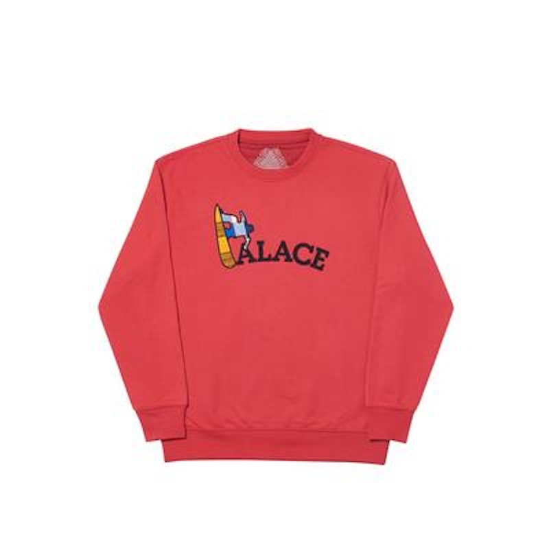 Palace Turf Surf Crew Dark Red