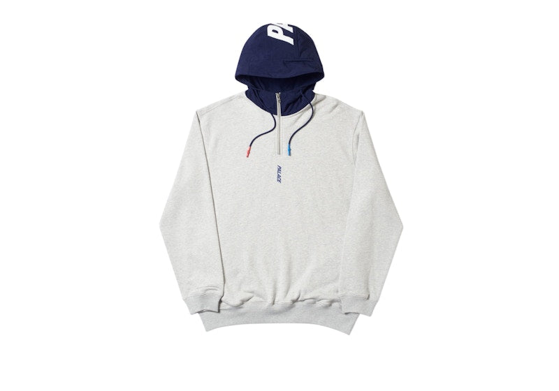 Palace Twill 1/4 Hood Grey Marl