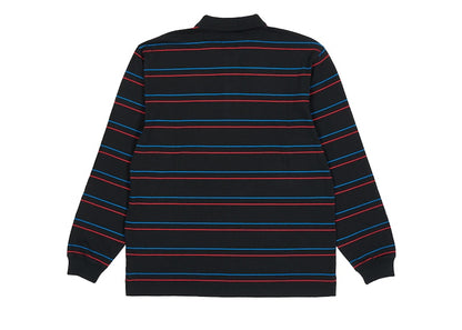 Palace Underline Longsleeve Polo Black