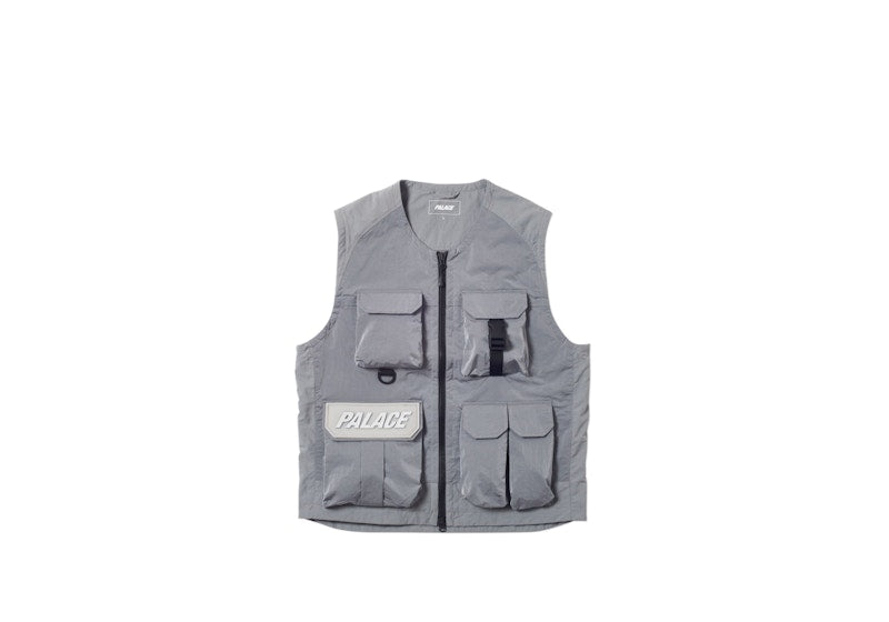 Palace Utility Iridescent Jacket + Vest Grey