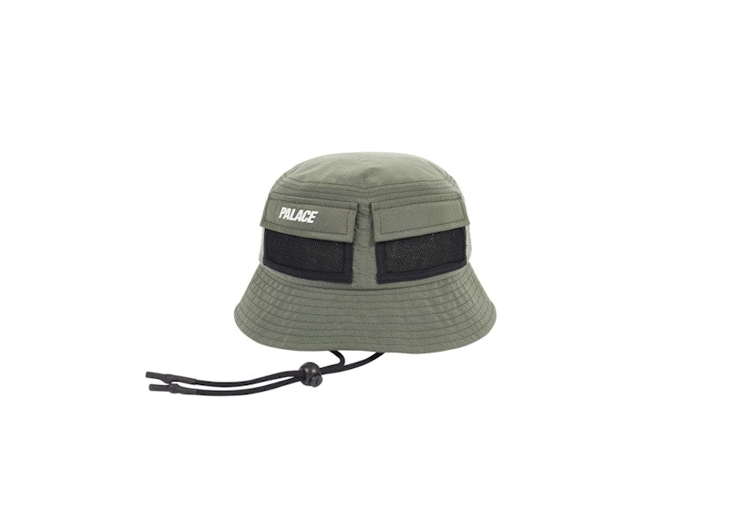 Palace Utility Shell Bucket Hat Olive