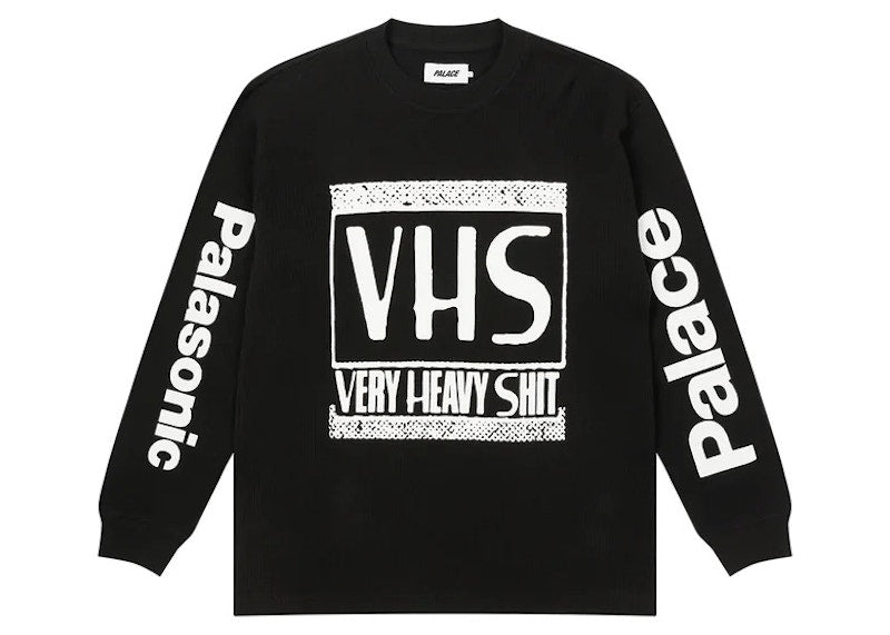 Palace VHS Thermal Longlseeve Top Black