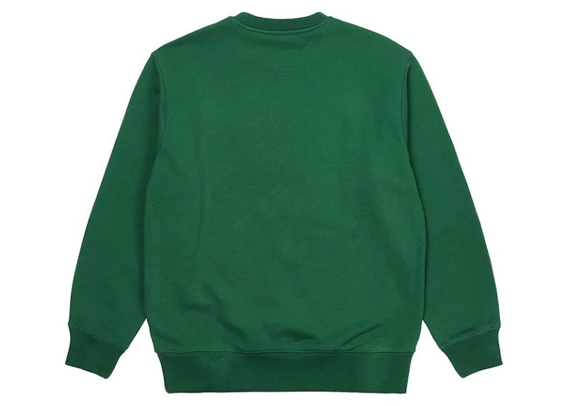 Palace Varsity Applique Crew Green