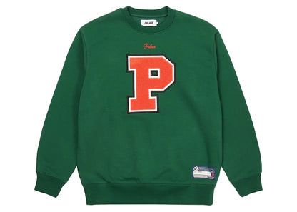 Palace Varsity Applique Crew Green