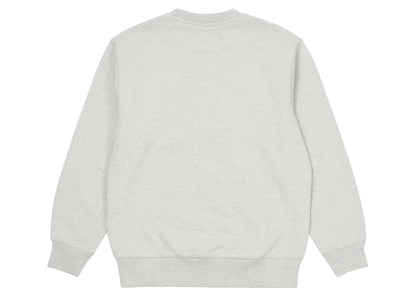 Palace Varsity Applique Crew Grey Marl