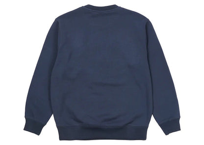 Palace Varsity Applique Crew Navy
