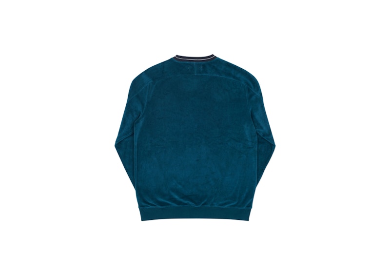 Palace Velour Crew Crew Deep Teal