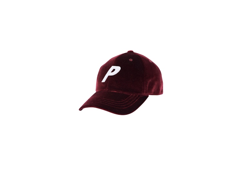 Palace Velvet P 6-Panel Burgundy/White