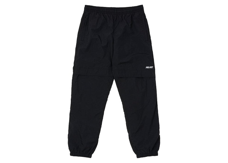Palace Vented Shell Bottoms Black