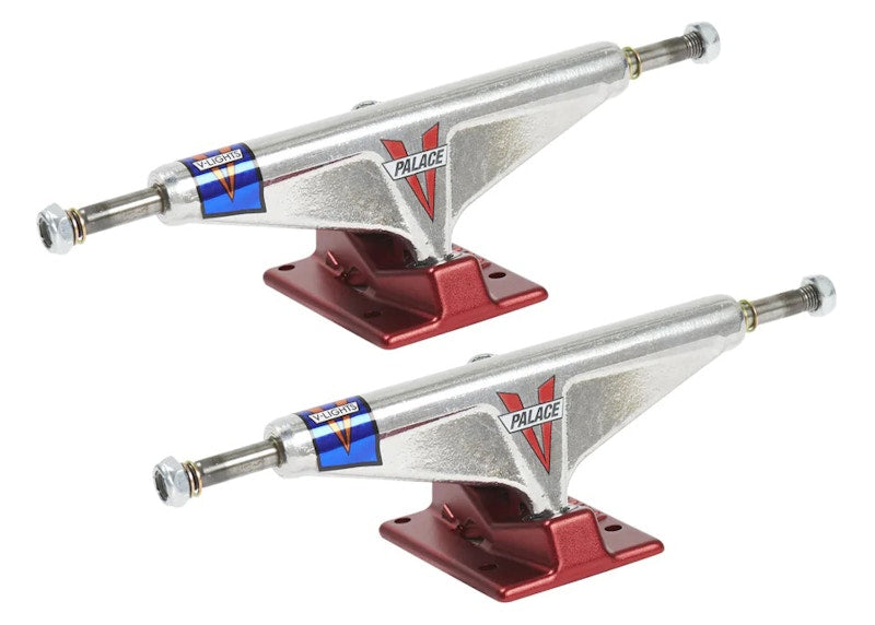 Palace Venture Polished V-Lights 5.8" Skateboard Trucks Red
